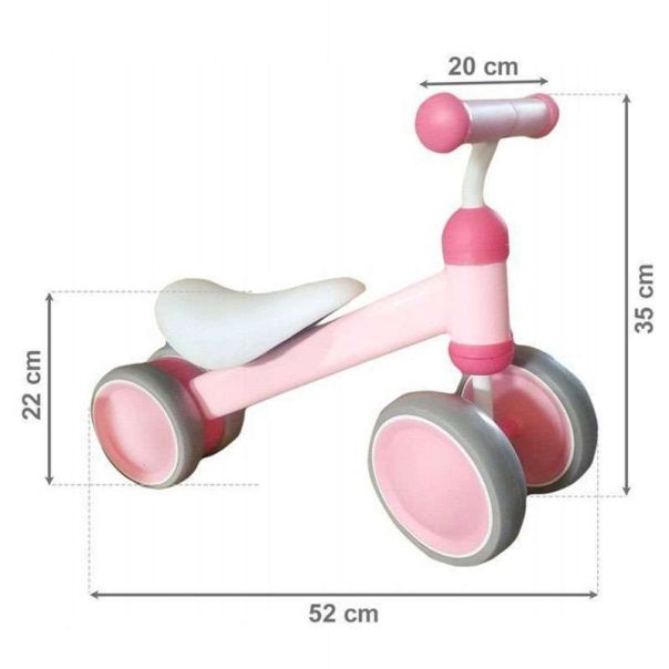 ECO TOYS Bicikl guralica za decu, roze - JM-118 PINK
