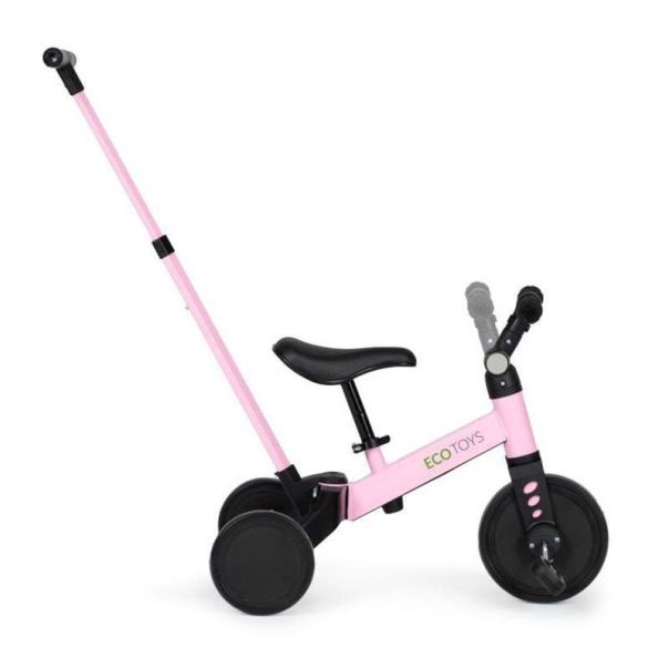 ECO TOYS Tricikl za decu 2u1, roze - YM-BT-6PUSHPINK