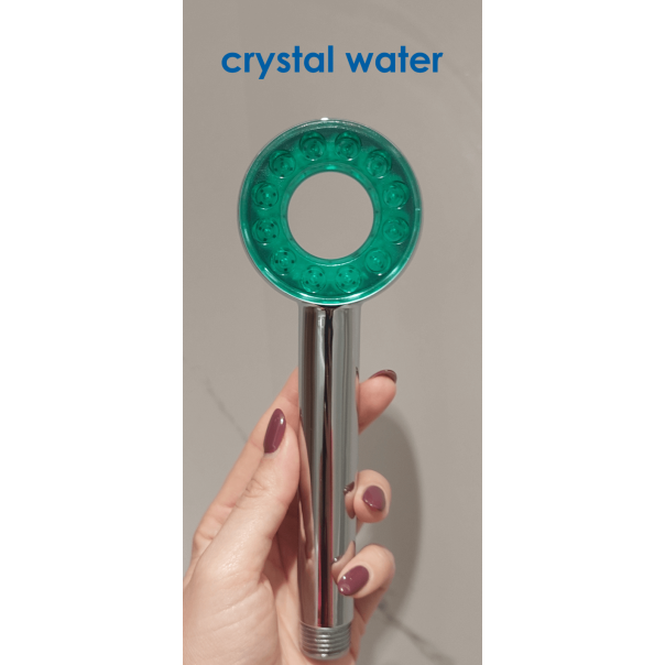 CRYSTAL WATER ECO Tuš ručica, min.pritisak 1 bar, ušteda vode 60%, H2Q sistem, 12 mlaznica, ø 7cm - R0045-1