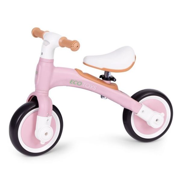 ECO TOYS Balans bicikl sa pedalama i pomoćnim točkovima 3u1, pink - LC-V1359 PINK
