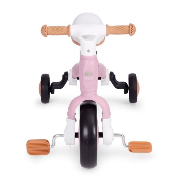 ECO TOYS Balans bicikl sa pedalama i pomoćnim točkovima 3u1, pink - LC-V1359 PINK
