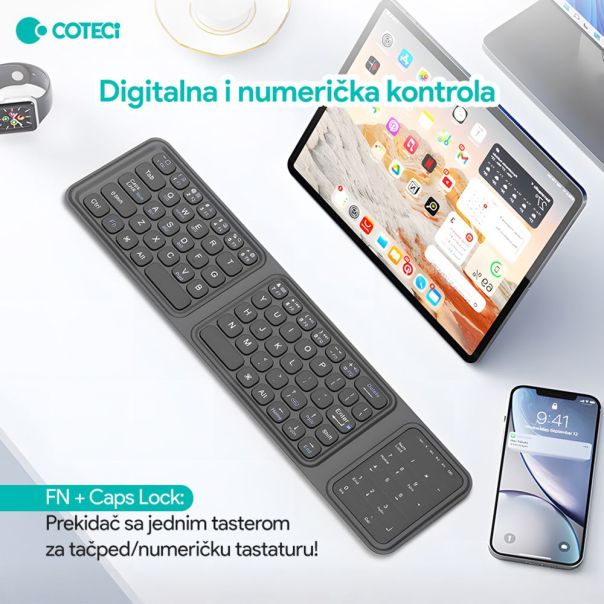 Tastatura Coteci 65 Fold crna - EP2754294