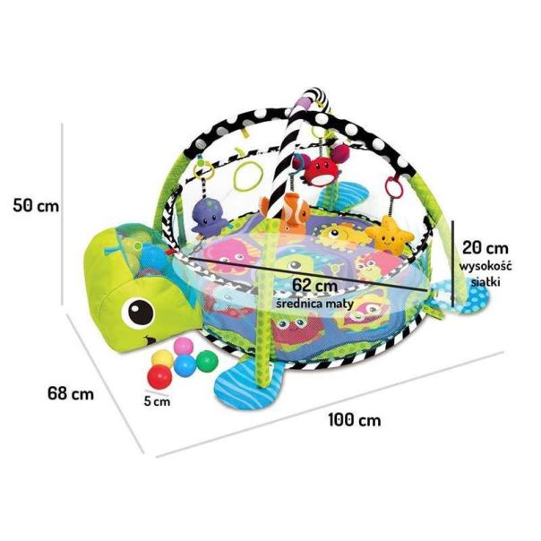 ECO TOYS Podloga za igru bebe Kornjača - 88967