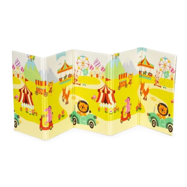 ECO TOYS Dečja podloga za igru sa dva lica 147x193cm Animals - ECOEVA014