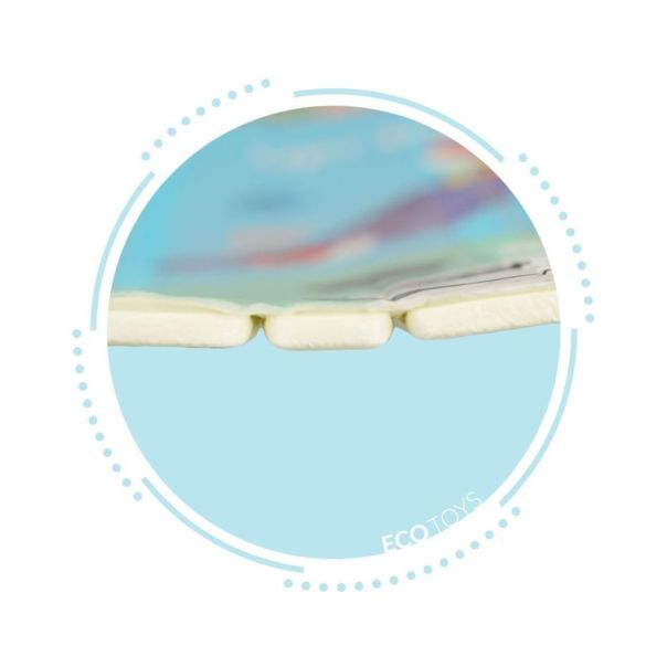 ECO TOYS Dečja podloga za igru sa dva lica 147x193cm Animals - ECOEVA014