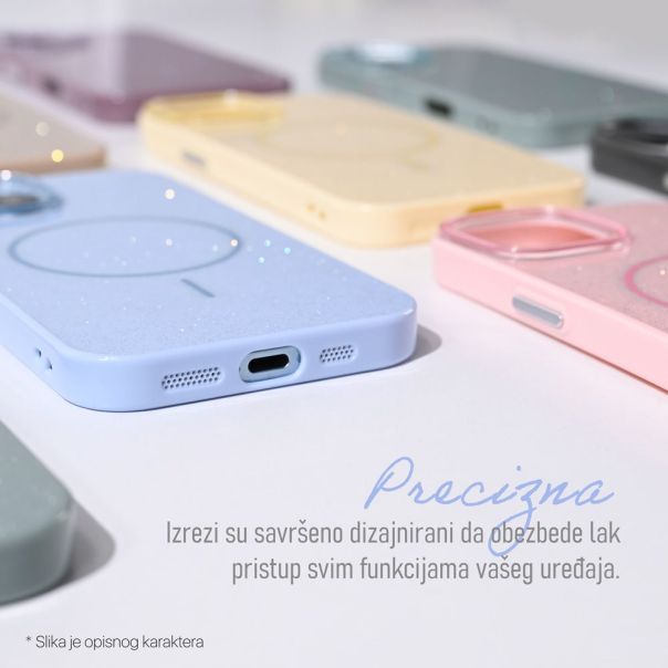 Torbica Magsafe Sparkle Dust za iPhone 13 6.1 plava - 221004