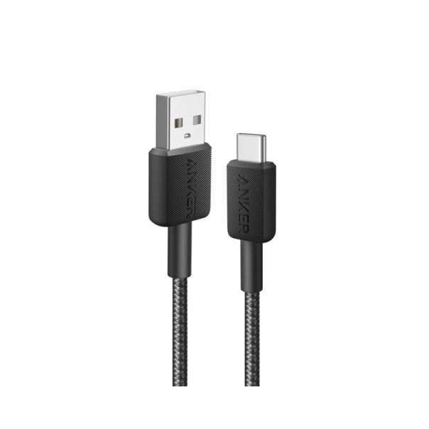 ANKER 322 USB tip-A na USB tip-C kabl M/M 0.9m, 18W, pleteni, crni - EP3195688