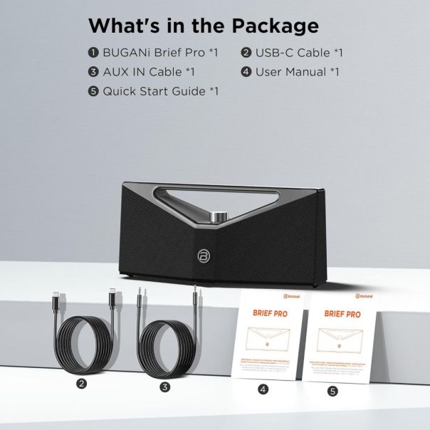 Bluetooth zvucnik BUGANi Brief Pro BS12303 crno-sivi - 217290