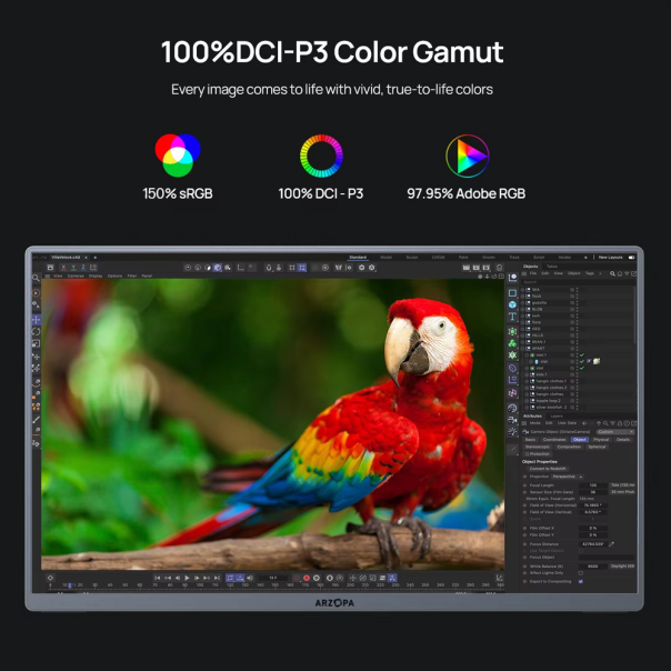 Eksterni prenosni monitor 13,3'' A3C Pro OLED 150%sRGB - 222428
