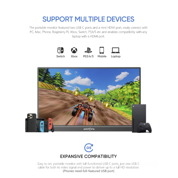 Eksterni prenosni monitor 15,6'' S1 FHD - 223739