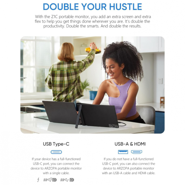 Eksterni prenosni monitor 16,1'' Z1C FHD 100%sRGB - 222431