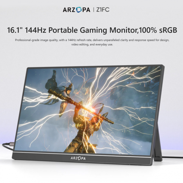 Eksterni prenosni monitor 16,1'' Z1FC Grey FHD 144hz - 222430