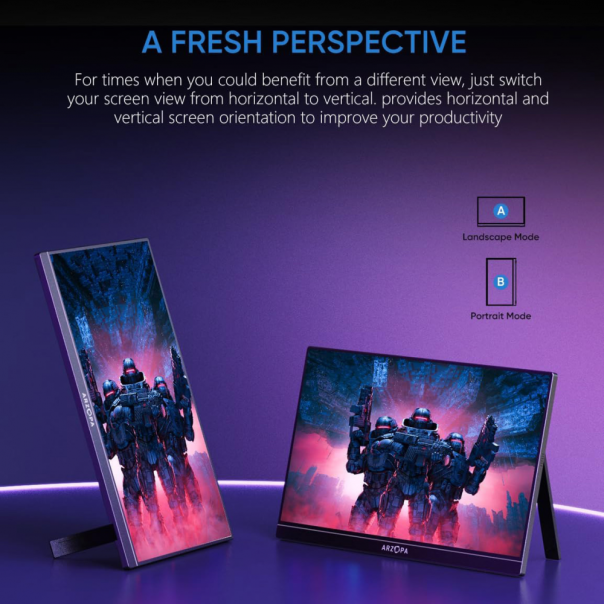 Eksterni prenosni monitor 16,1'' Z1FC Grey FHD 144hz - 222430