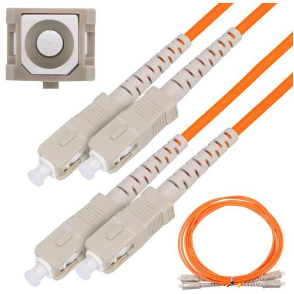 EXTRALINK SC/UPC-SC/UPC Multi Mode, Duplex, 50/125, 3mm, 2m - EL063
