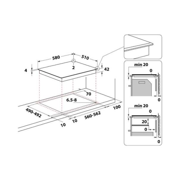 WHIRLPOOL Ugradna ploča AKT 8190/BA - ELE01634