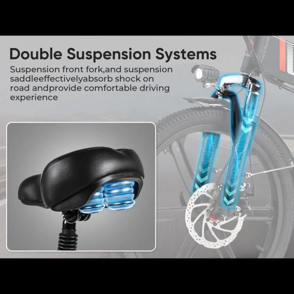 Samebike Elektricni bicikl 20LVXD30-II beli - 619059