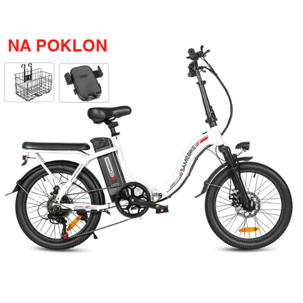 Samebike Elektricni bicikl CY20 beli - 621947