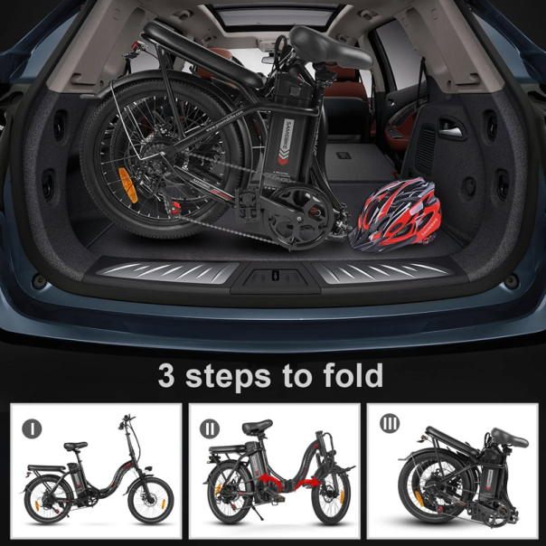 Samebike Elektricni bicikl CY20 beli - 621947