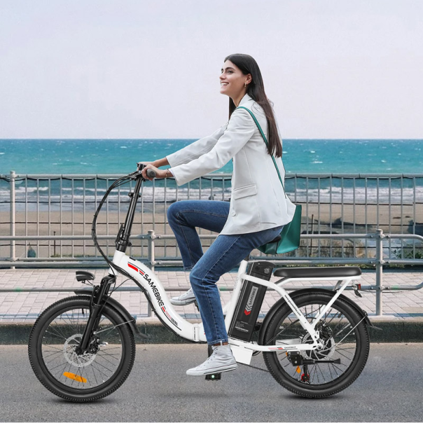 Samebike Elektricni bicikl CY20 beli - 621947