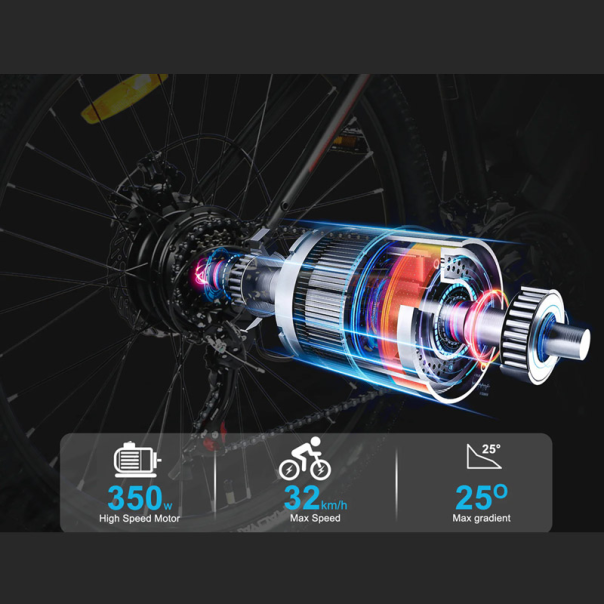 Samebike Elektricni bicikl EBE2 crni - 622670