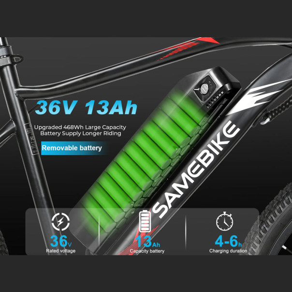 Samebike Elektricni bicikl EBE2 crni - 622670