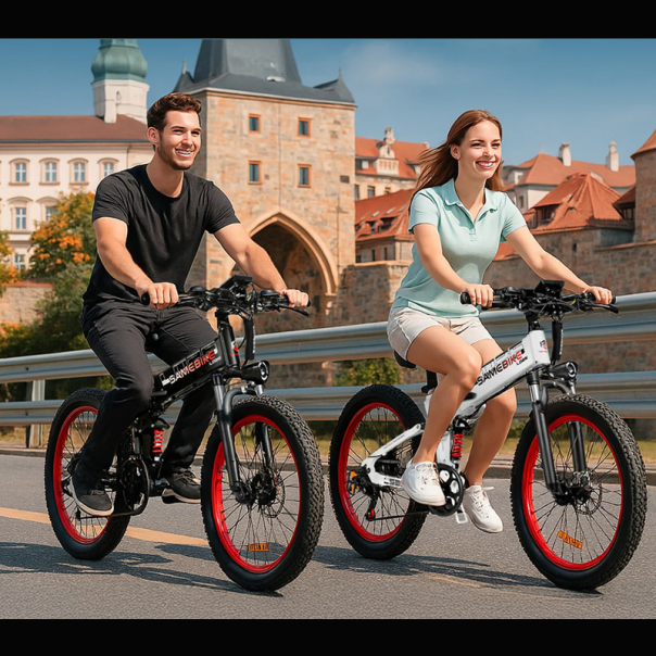 Samebike Elektricni bicikl L026-PLUS beli - 619052