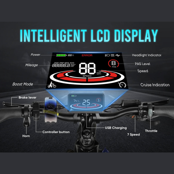 Samebike Elektricni bicikl L026-PLUS beli - 619052