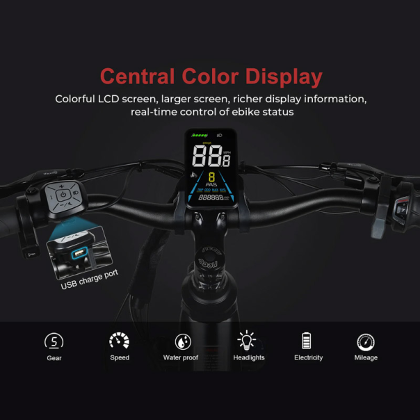 Samebike Elektricni bicikl RS-A01 Pro-T beli - 619057