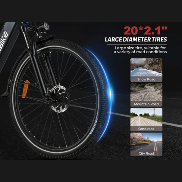 Samebike Elektricni bicikl RS-A01 Pro-T crni - 619056