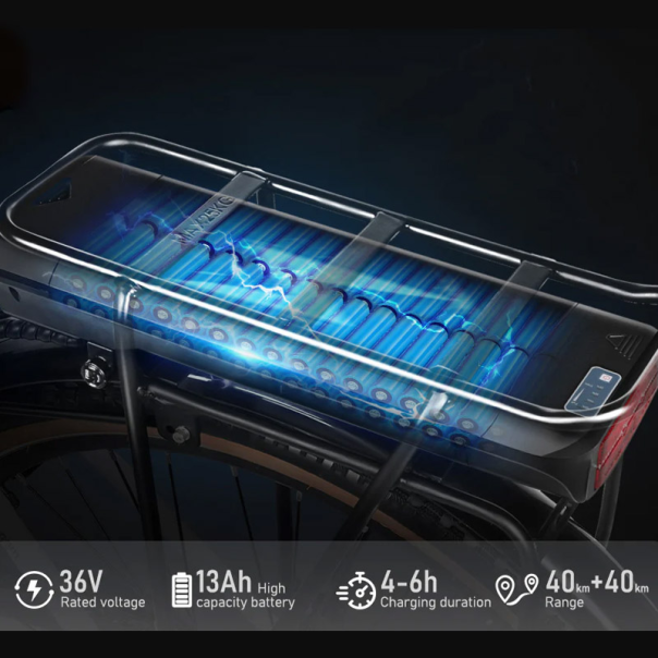 Samebike Elektricni bicikl RS-A07 svetlo plavi - 619058