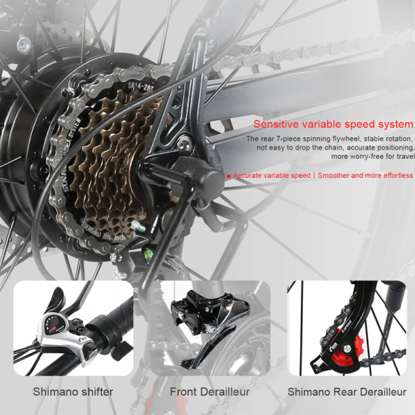 Samebike Elektricni bicikl SY26 II beli - 616332
