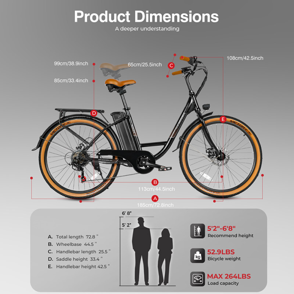 Samebike Elektricni bicikl TDE10L beli - EP3101193