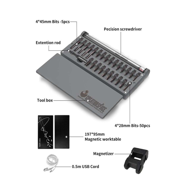 Elektricni srafciger ATTEN vece pakovanje - 81554