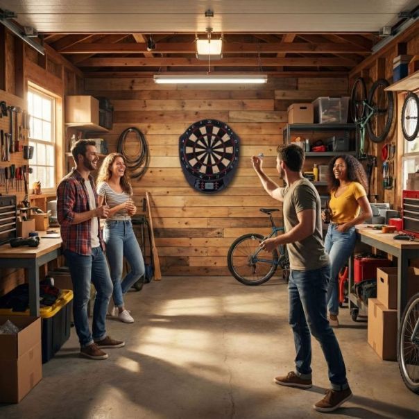 MULTIGARDEN Elektronski pikado 41 cm sa lcd ekranom, 26 igara, set sa 6 pikada - EP2752048