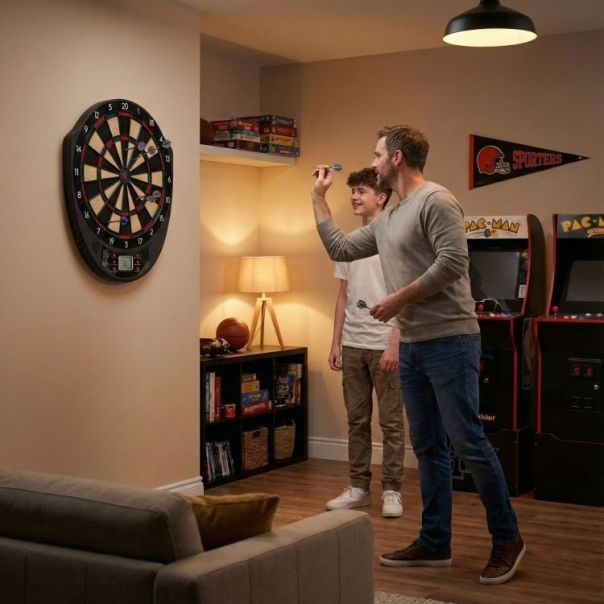 MULTIGARDEN Elektronski pikado 41 cm sa lcd ekranom, 26 igara, set sa 6 pikada - EP2752048