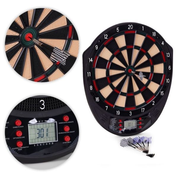 MULTIGARDEN Elektronski pikado 41 cm sa lcd ekranom, 26 igara, set sa 6 pikada - EP2752048