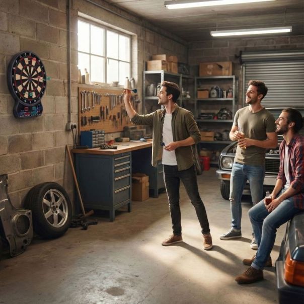 MULTIGARDEN Elektronski pikado 42 cm sa lcd ekranom, 27 igara, set sa 12 pikada - EP2752045