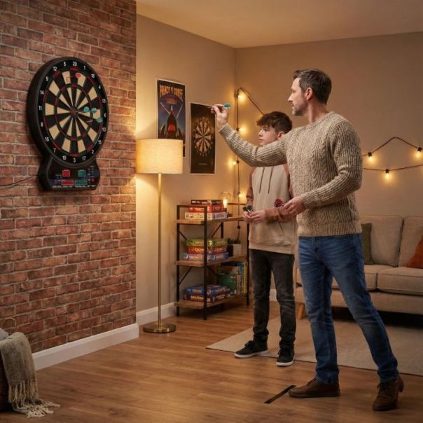 MULTIGARDEN Elektronski pikado 42 cm sa lcd ekranom, 27 igara, set sa 12 pikada - EP2752045