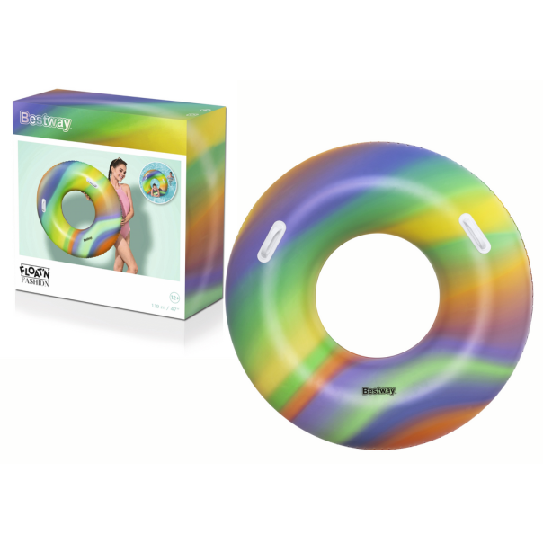 BESTWAY Šlauf za plivanje 119cm Tube rainbow swim 36352 - 4044