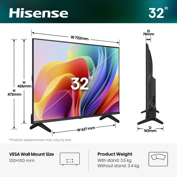 HISENSE Televizor 32A4S,  LED HD ,Smart TV - EP3111212