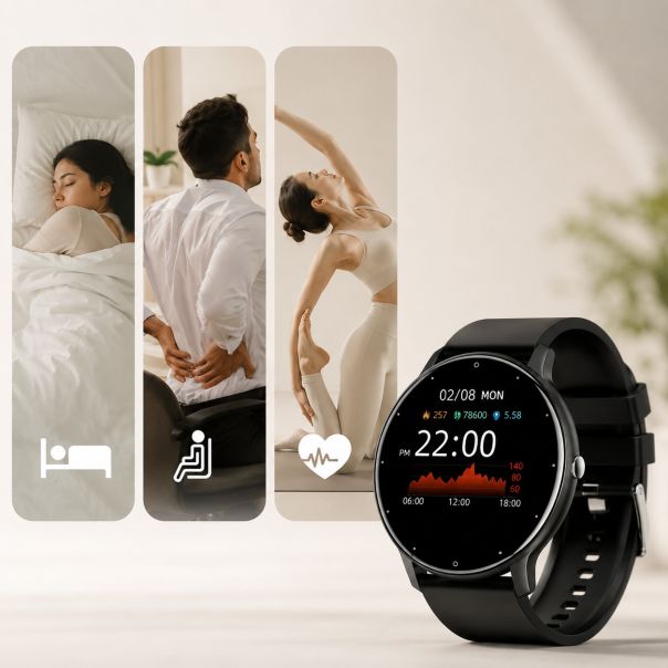 Pametni sat WATCHLITE, 1,39″ AMOLED ekran, crni (model D18), x2 - EP3280376