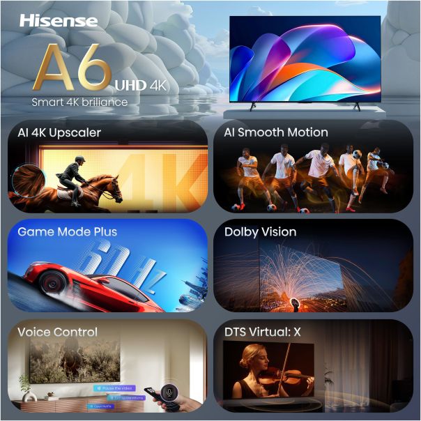 HISENSE Televizor 50A6S, Ultra HD, Smart - EP3203548