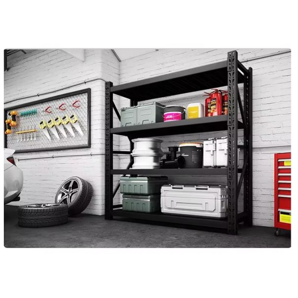 ePRO metalna montažna polica professional 200x200x60cm, metal-metal, 1.200kg (4x300kg) crna - EP2862518