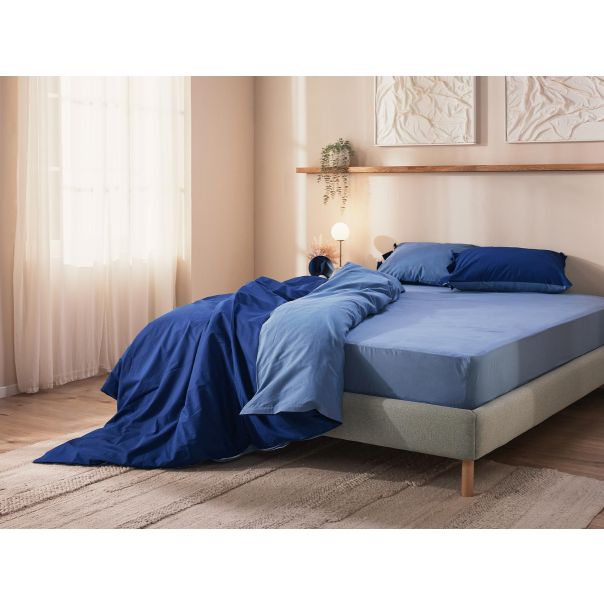 DORMEO Essentials set posteljine,plava, 200X200cm - 110084857-1