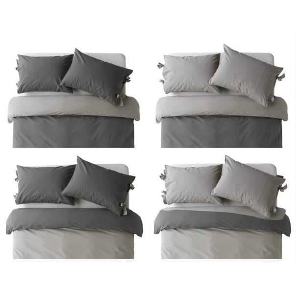 DORMEO Essentials set posteljine, siva, 140x200 - EP3021195
