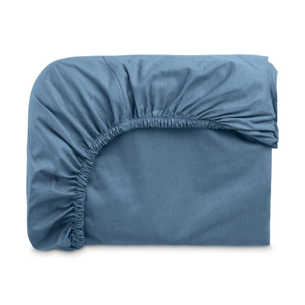 DORMEO Essentials čaršav sa lastišem,plava, 140X200cm - 110084951-1