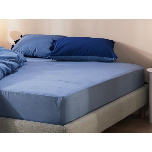 DORMEO Essentials čaršav sa lastišem,plava, 180X200cm - 110084953-1