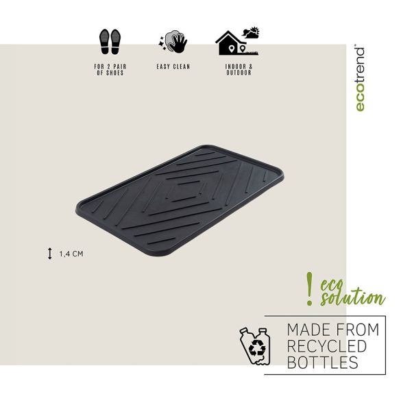 MULTY HOME Podloga za obuću crna 35x63cm - EU1000045