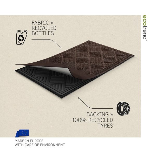 MULTY HOME Otirač gumeni 45x75cm braon - EU5000009