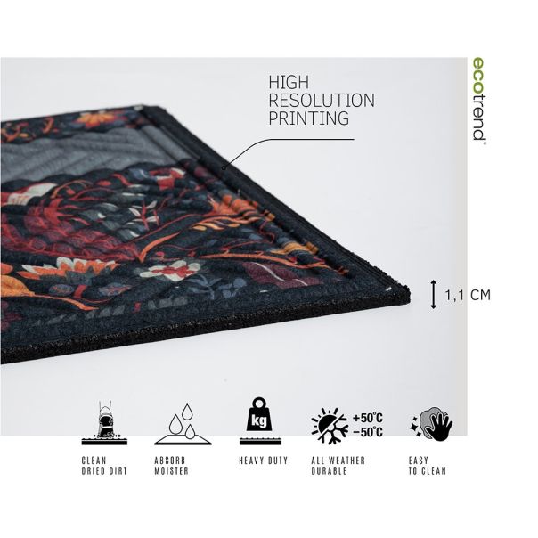 MULTY HOME Otirač print cvet 45x75 - EU5000253